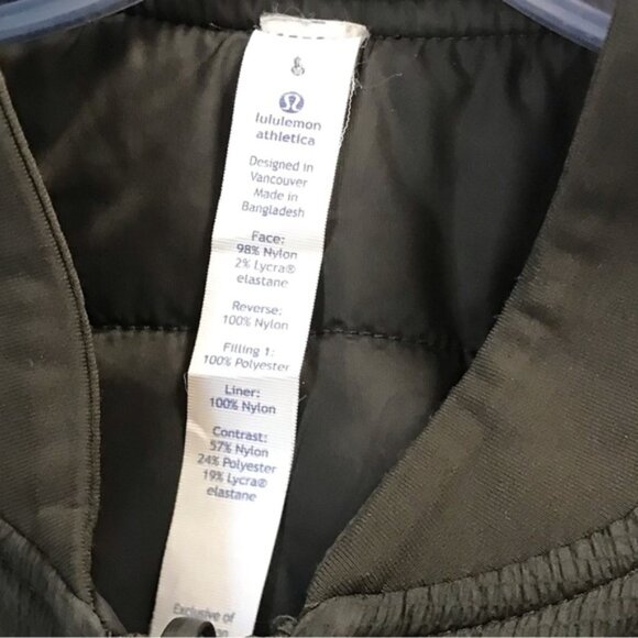 Lululemon Non-Stop Bomber Reversible Jacket Puffer Zipper Pockets Minimalist 8 - Picture 14 of 16